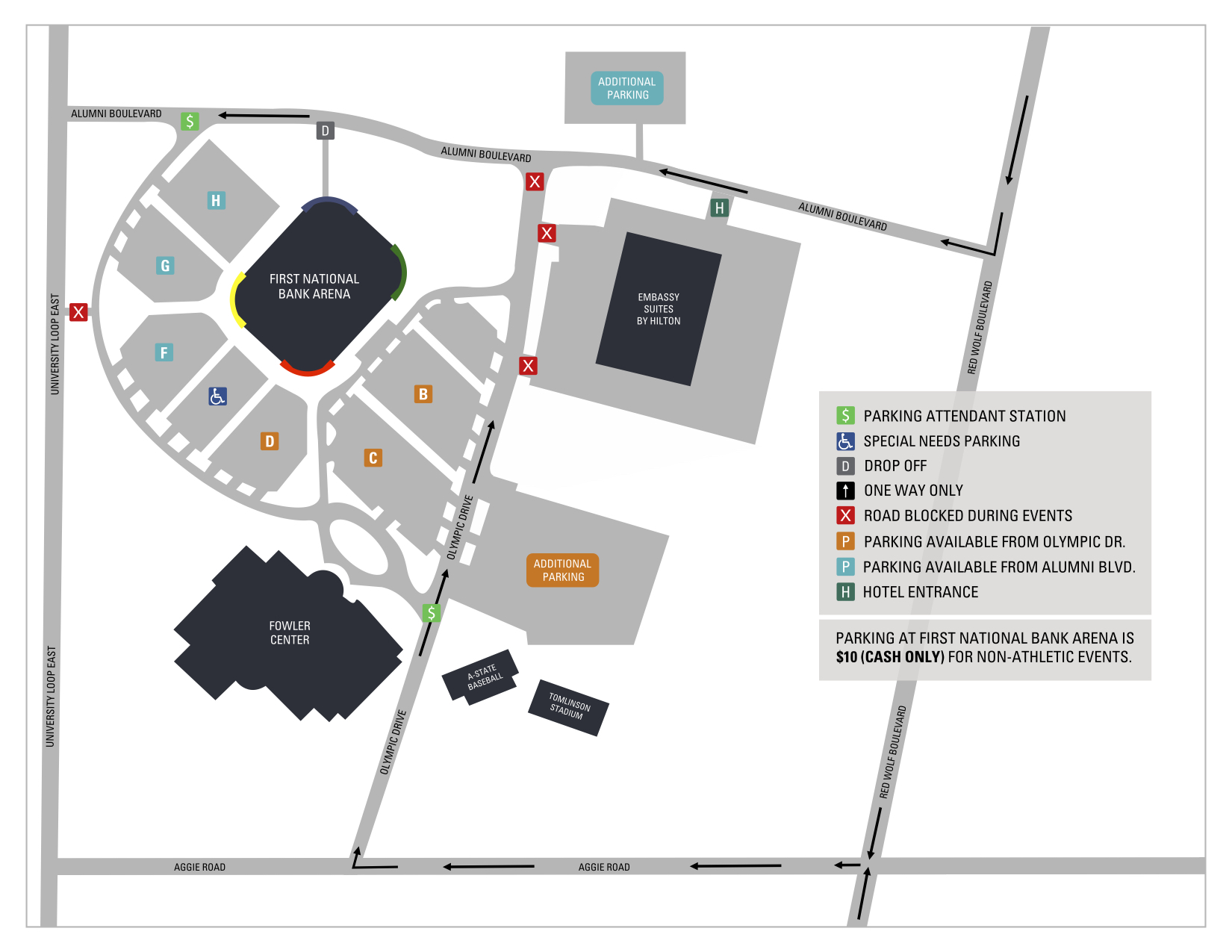 First National Bank Arena Jonesboro Ar Seating Chart