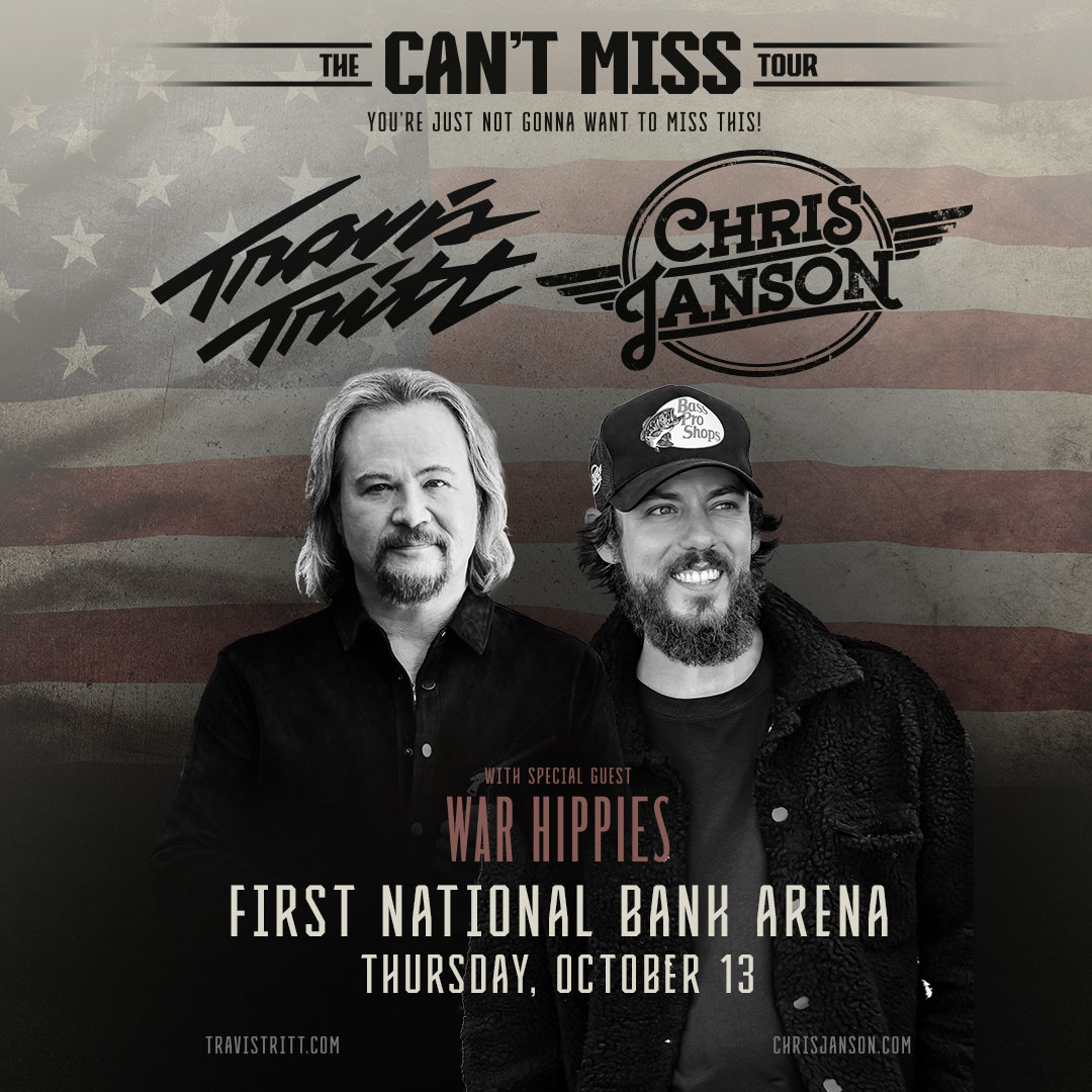 Travis Tritt & Chris Janson "The Can't Miss Tour" First National